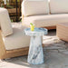 Zara Faux Aegean Marble Indoor/Outdoor Side Table - Home And Beyond
