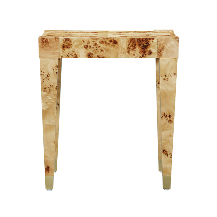 Brandyss Natural Burl End Table - UK - Home And Beyond