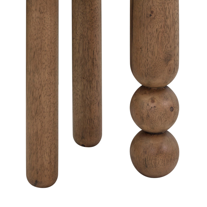 Morse Cognac Wooden Accent Table - UK - Home And Beyond