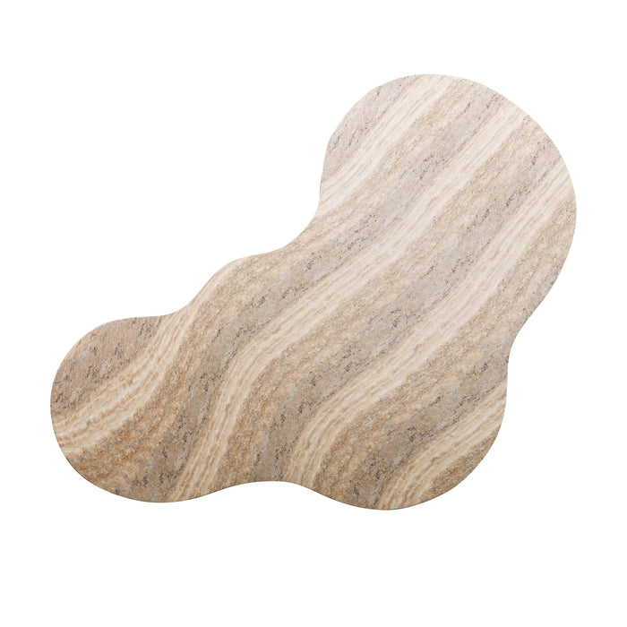 Slab Faux Travertine Coffee Table - UK - Home And Beyond