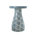 Halio Blue Floral Shell Side Table - Home And Beyond