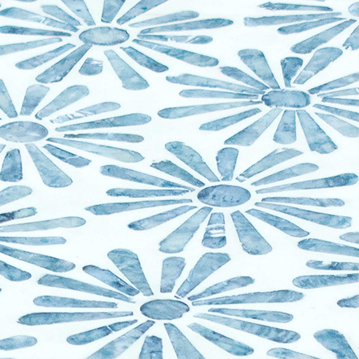 Halio Blue Floral Shell Side Table - Home And Beyond