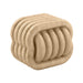 Love Knot Faux Travertine Indoor / Outdoor Accent Stool - Home And Beyond