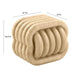 Love Knot Faux Travertine Indoor / Outdoor Accent Stool - Home And Beyond