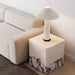 Brut Travertine & Breccia Concrete Indoor / Outdoor Side Table - Home And Beyond