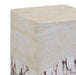 Brut Travertine & Breccia Concrete Indoor / Outdoor Side Table - Home And Beyond