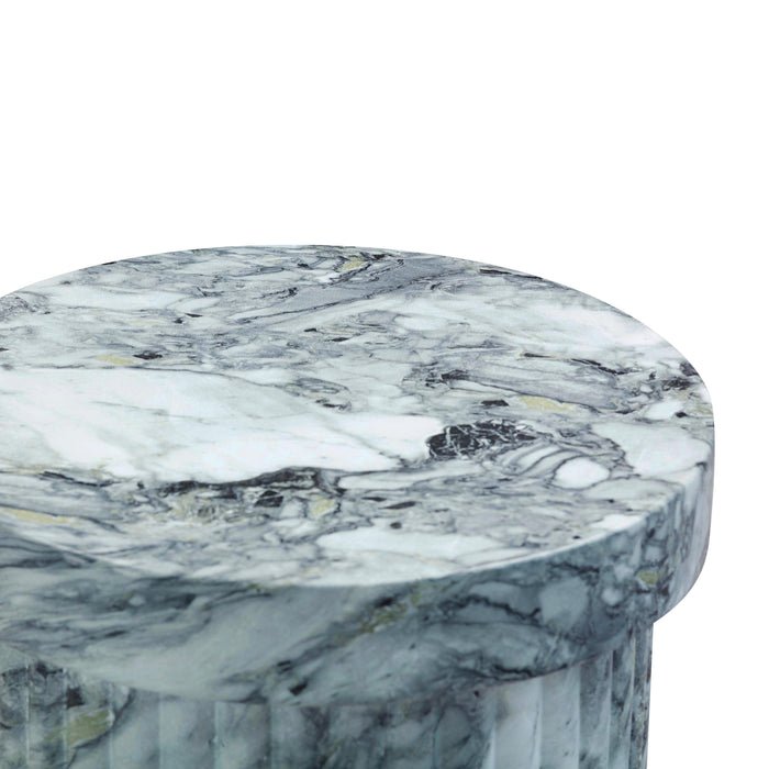 Serafina Marble Pattern Concrete Indoor / Outdoor Side Table - Home And Beyond