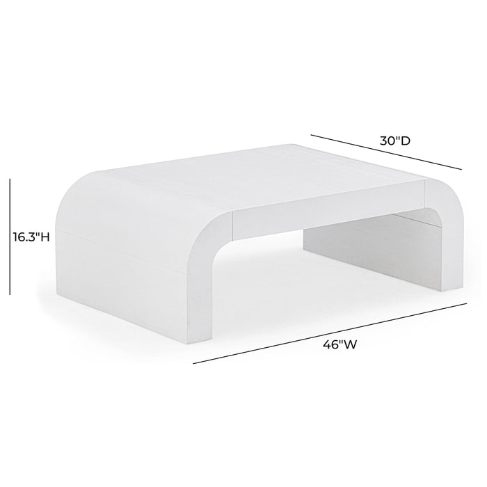Hump White Coffee Table - Home And Beyond