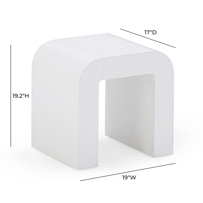 Hump White Side Table - Home And Beyond