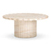 Blossom Washed Travertine Finish Indoor/Outdoor Coffee Table - Home And Beyond
