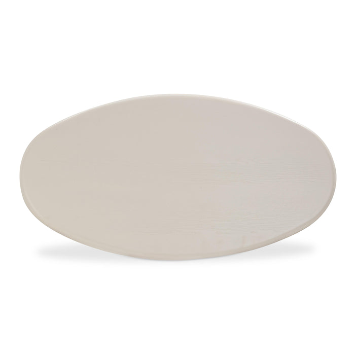 Tanner Natural Burl and Cream Ash Coffee Table - Home And Beyond