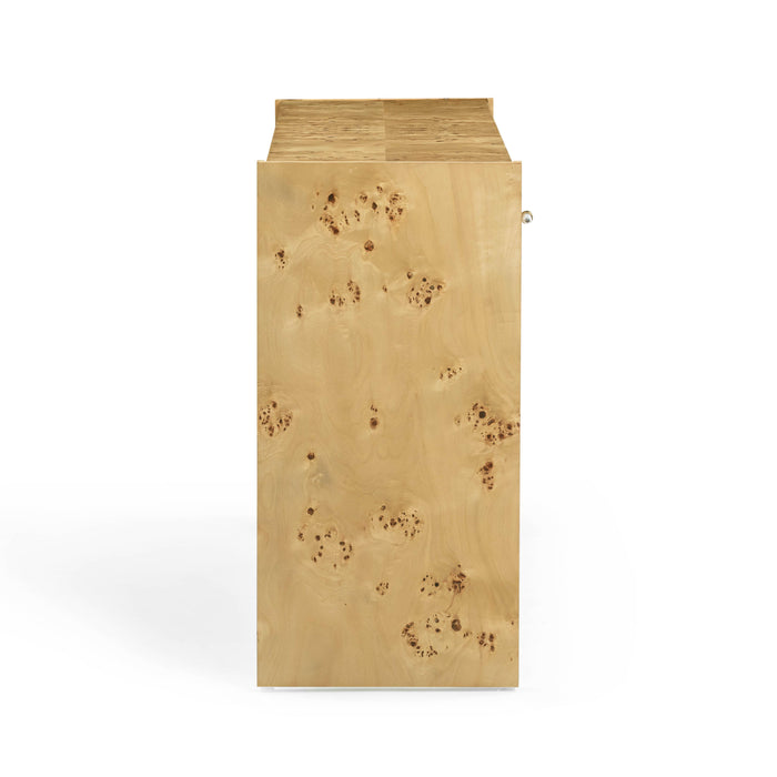 Brandyss Natural Burl Console Table - Home And Beyond