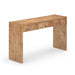 Brandyss Honey Burl Console Table - Home And Beyond