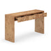 Brandyss Honey Burl Console Table - Home And Beyond