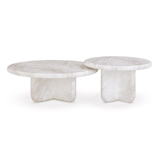 Juju Nesting Indoor/Outdoor Marble Coffee Tables - Home And Beyond