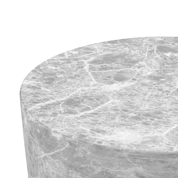 Charra Grey Faux Marble Indoor/Outdoor Side Table - Home And Beyond
