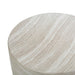 Charra Faux Travertine Indoor/Outdoor Side Table - Home And Beyond