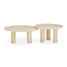Amora Faux Travertine Indoor/Outdoor Nesting Accent Tables - Home And Beyond