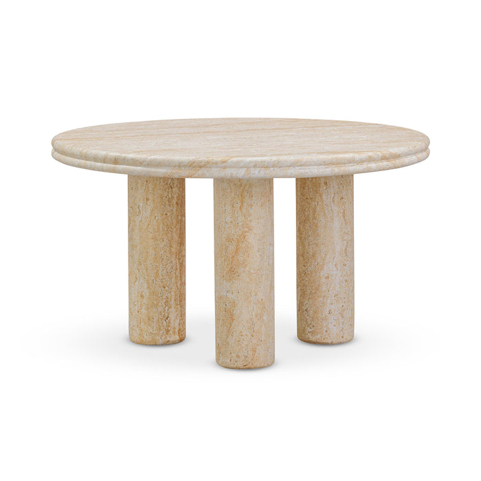 Amora Faux Travertine Indoor/Outdoor Nesting Accent Tables - Home And Beyond