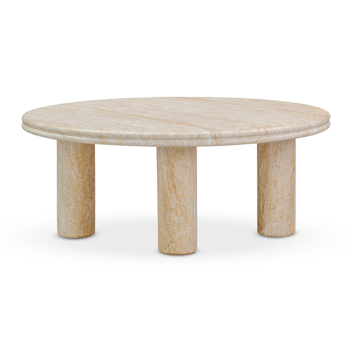 Amora Faux Travertine Indoor/Outdoor Nesting Accent Tables - Home And Beyond