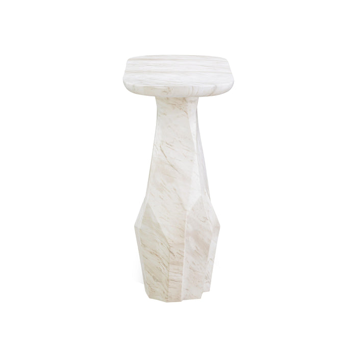 Esme Faux Marble Indoor/Outdoor Long Console Table - Home And Beyond