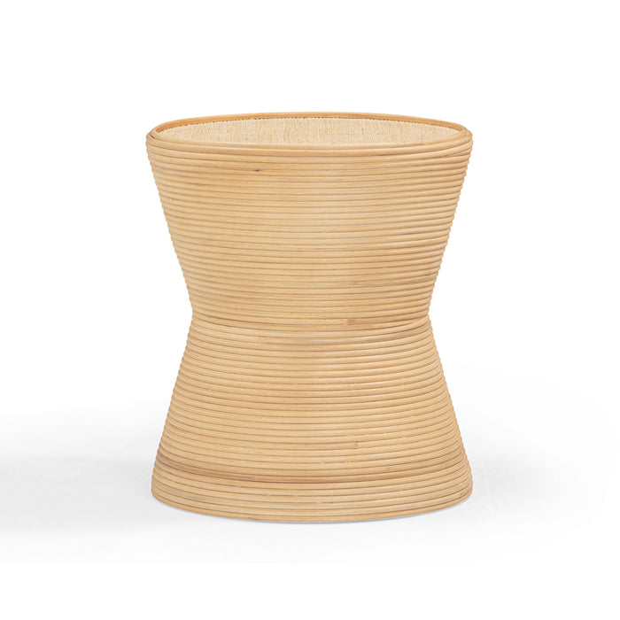 Henri Natural Rattan Side Table - Home And Beyond