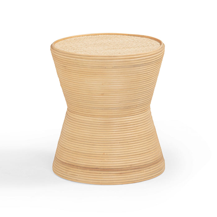 Henri Natural Rattan Side Table - Home And Beyond