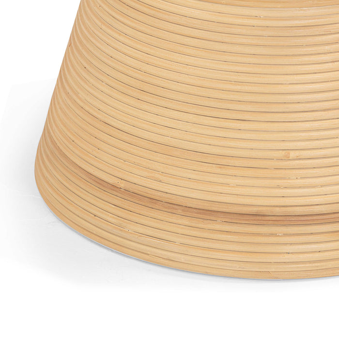 Henri Natural Rattan Side Table - Home And Beyond
