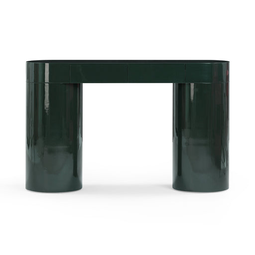 Mira Deep Green High Gloss Console Table - Home And Beyond