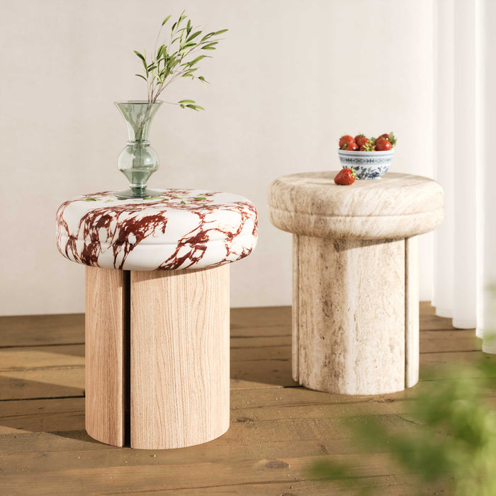 Sheila Textured Concrete Indoor / Outdoor Side Table - Home And Beyond