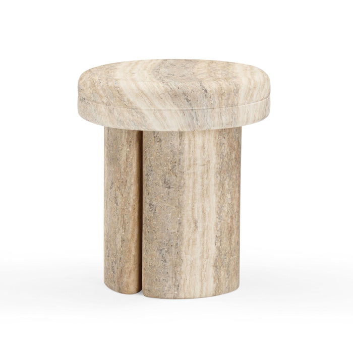 Sheila Textured Concrete Indoor / Outdoor Side Table - Home And Beyond