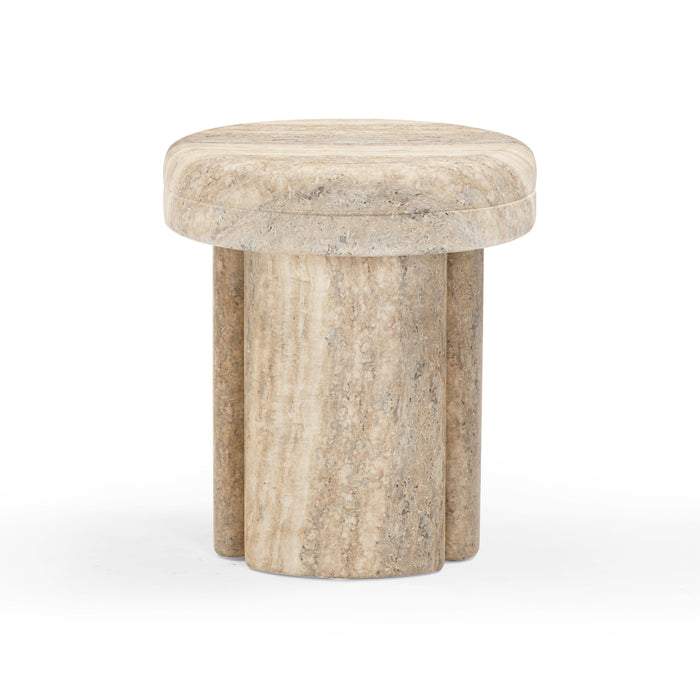 Sheila Textured Concrete Indoor / Outdoor Side Table - Home And Beyond