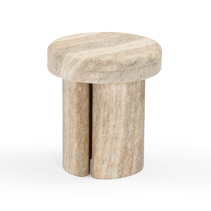 Sheila Textured Concrete Indoor / Outdoor Side Table - Home And Beyond