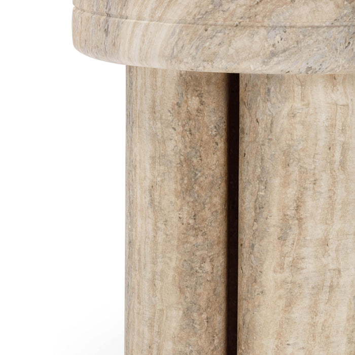 Sheila Textured Concrete Indoor / Outdoor Side Table - Home And Beyond