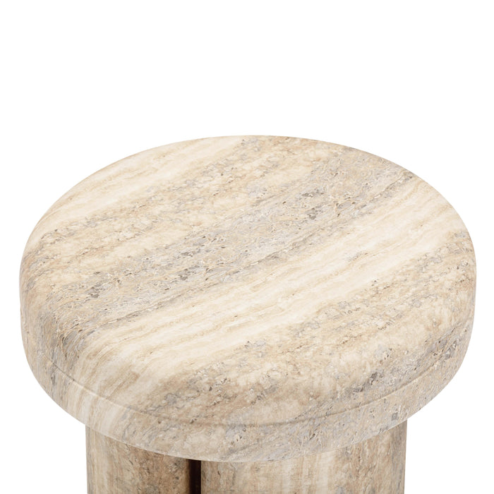 Sheila Textured Concrete Indoor / Outdoor Side Table - Home And Beyond