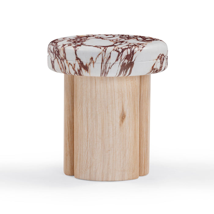 Sheila Textured Concrete Indoor / Outdoor Side Table - Home And Beyond