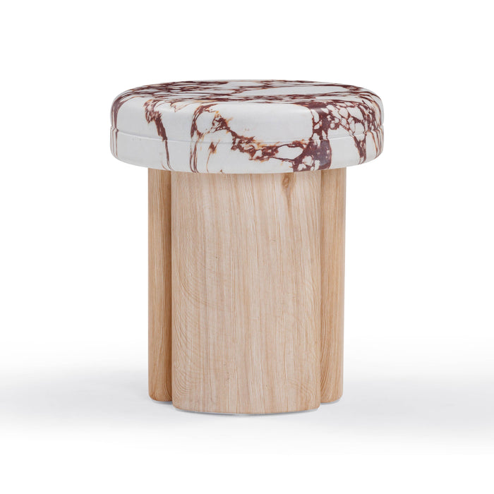 Sheila Textured Concrete Indoor / Outdoor Side Table - Home And Beyond