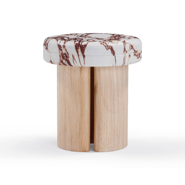 Sheila Textured Concrete Indoor / Outdoor Side Table - Home And Beyond