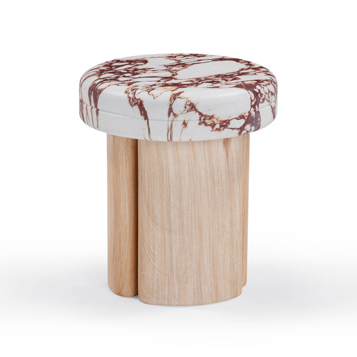 Sheila Textured Concrete Indoor / Outdoor Side Table - Home And Beyond