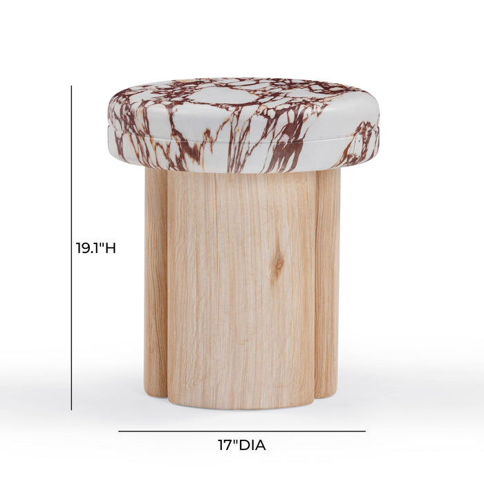 Sheila Textured Concrete Indoor / Outdoor Side Table - Home And Beyond