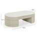 Bella 52" Cream Large Storage Coffee Table - Home And Beyond