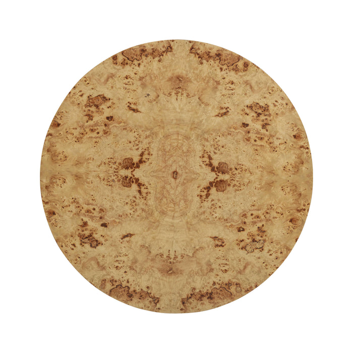 Fig 36" Natural Burl Drum Round Coffee Table - Home And Beyond