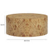 Fig 36" Natural Burl Drum Round Coffee Table - Home And Beyond