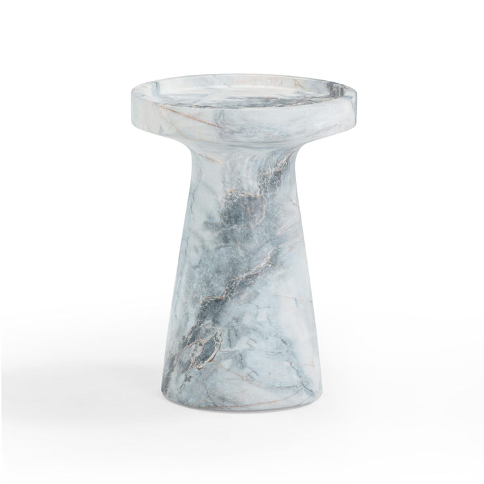 Zara Faux Aegean Marble Indoor/Outdoor Side Table - Home And Beyond