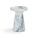 Zara Faux Aegean Marble Indoor/Outdoor Side Table - Home And Beyond