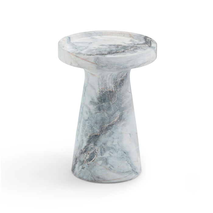 Zara Faux Aegean Marble Indoor/Outdoor Side Table - Home And Beyond