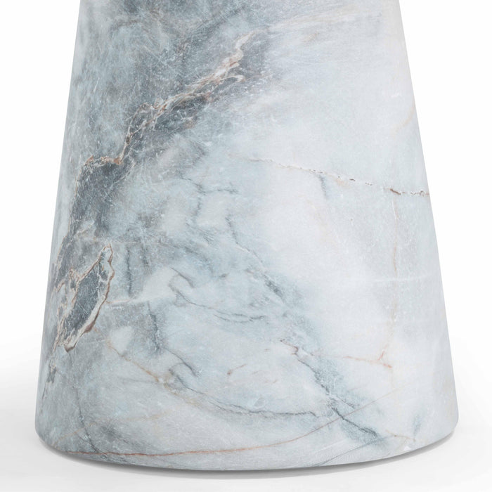 Zara Faux Aegean Marble Indoor/Outdoor Side Table - Home And Beyond