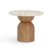Cynthia Faux Travertine Concrete Indoor/Outdoor Side Table - Home And Beyond