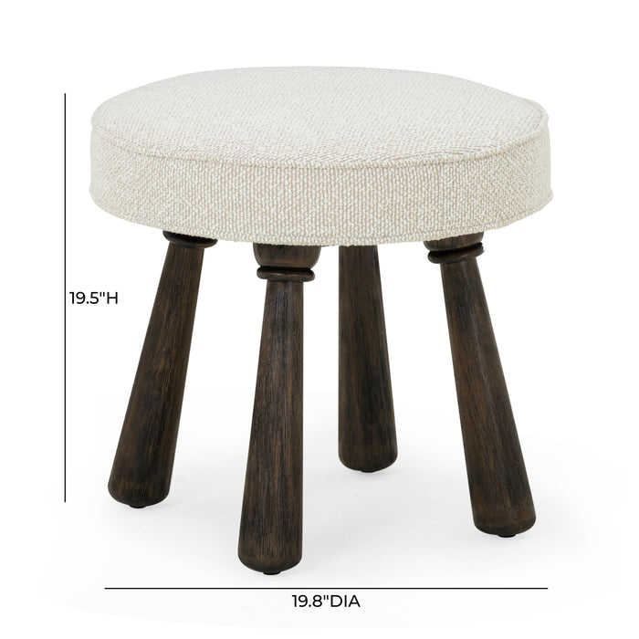 Pookie Performance Boucle Accent Stool - Home And Beyond