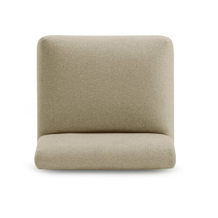 Pippa Taupe Performance Vegan Mohair Accent Stool - Home And Beyond